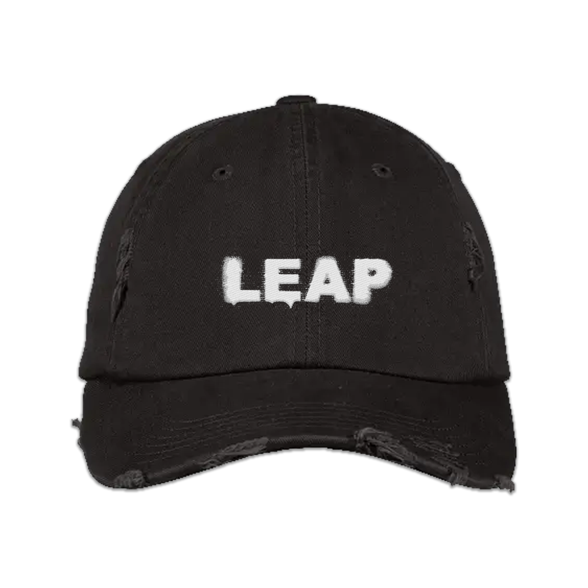 LEAP Logo Cap (Distressed Black)