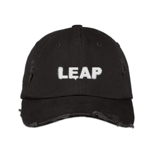 LEAP Logo Cap (Distressed Black)